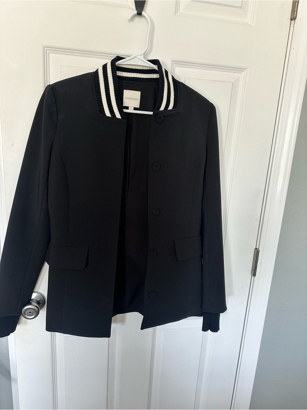 Favorite Daughter Black Varsity Blazer - worn just once - Picture 5 of 9